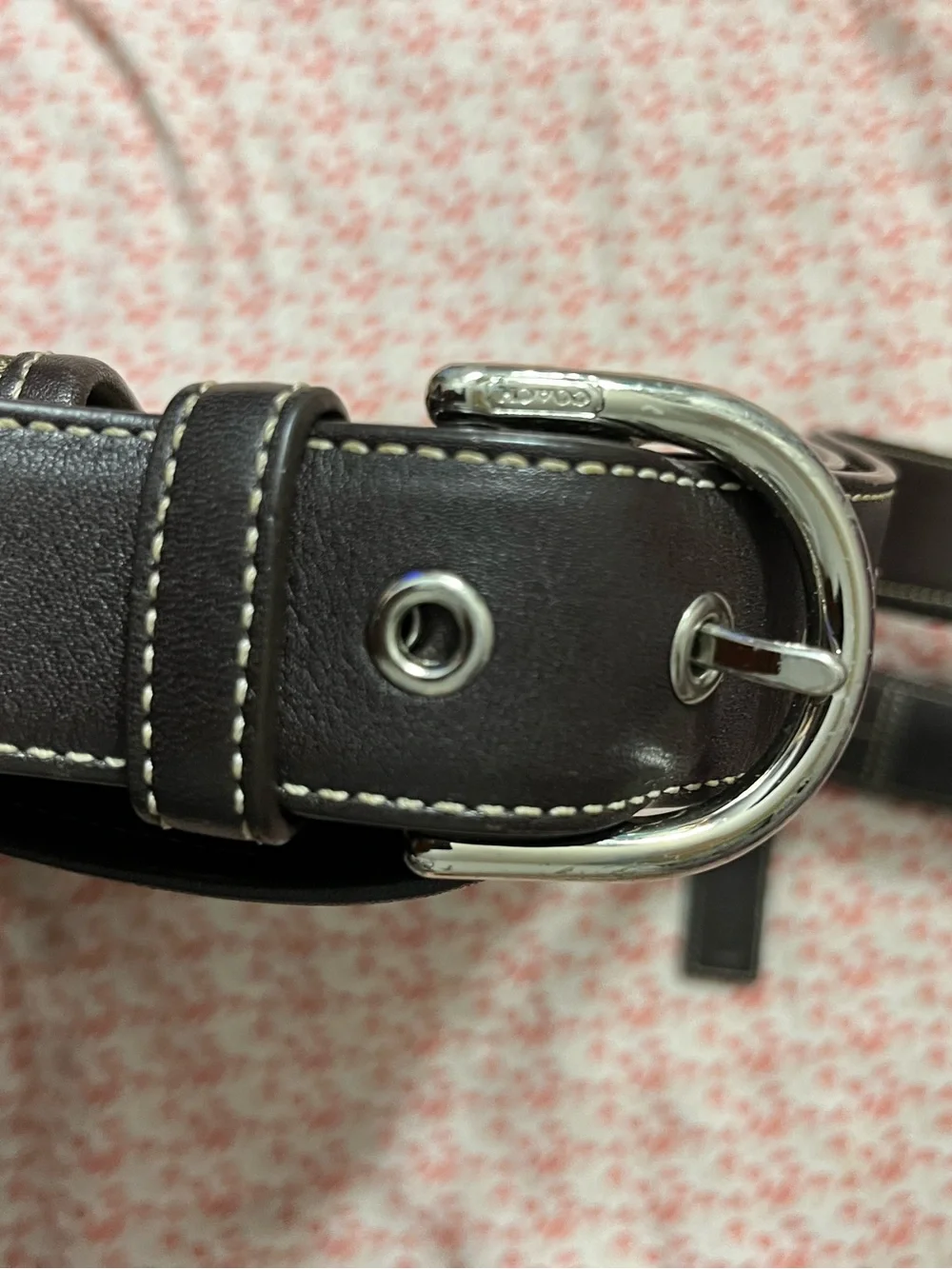 Coach Brown Signature Canvas Shoulder Bag with Dark Brown Leather Accents - Picture 7 of 12